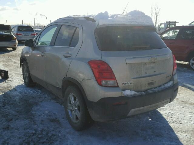 3GNCJLSB2DL183279 - 2013 CHEVROLET TRAX 1LT GRAY photo 3