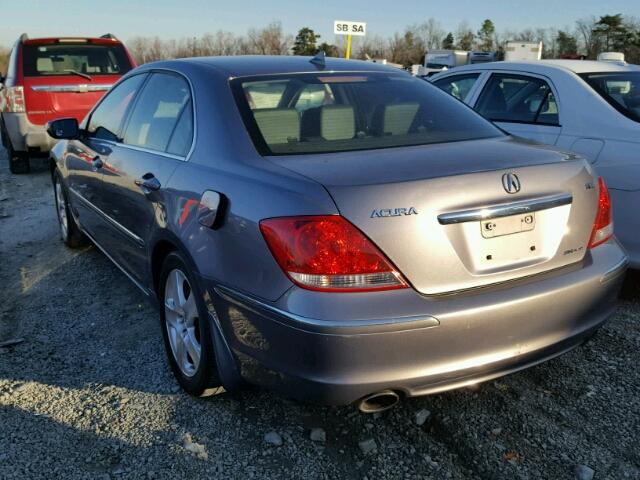 JH4KB16595C007481 - 2005 ACURA RL GRAY photo 3