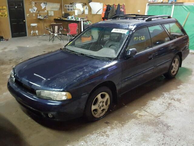 4S3BK6553S7360027 - 1995 SUBARU LEGACY LS BLUE photo 2