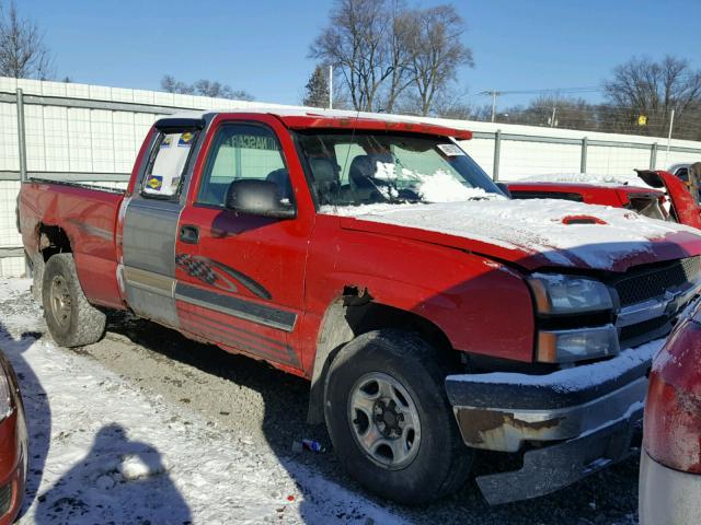 2GCEK19T541321142 - 2004 CHEVROLET SILVERADO RED photo 1