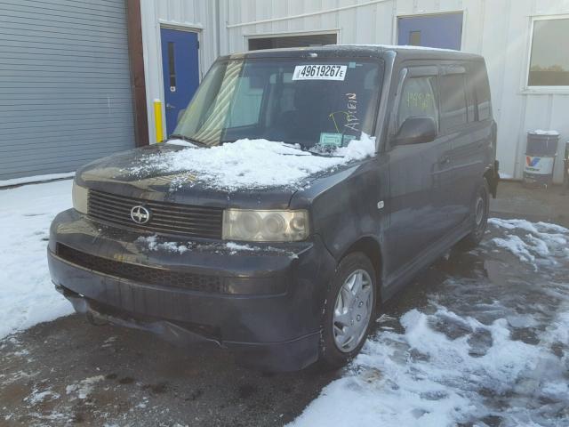 JTLKT324850210357 - 2005 TOYOTA SCION XB BLACK photo 2