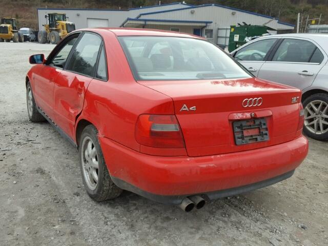 WAUCB28D5WA214461 - 1998 AUDI A4 1.8T QU RED photo 3