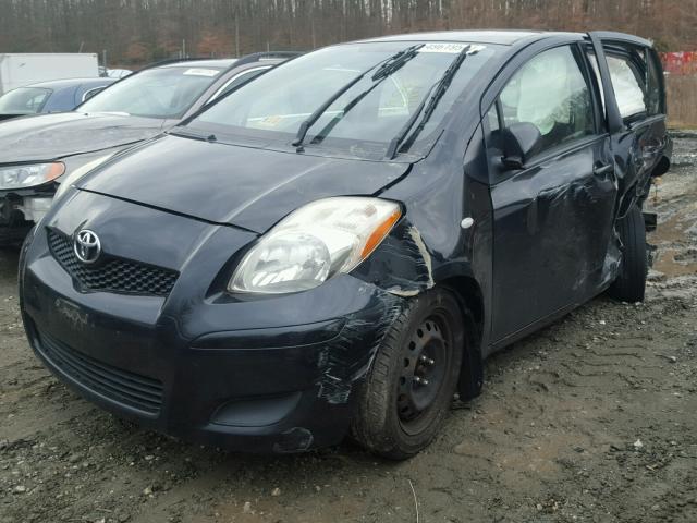 JTDKT903595237548 - 2009 TOYOTA YARIS BLACK photo 2