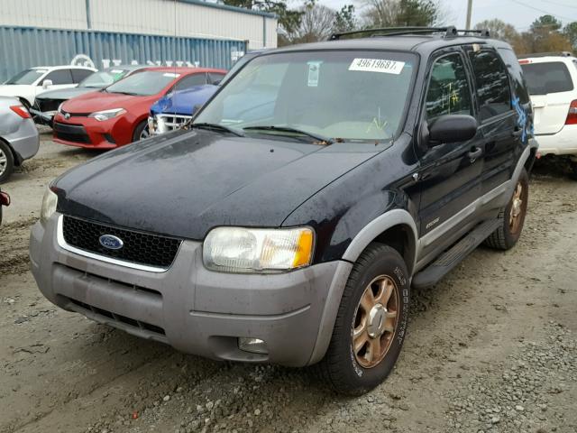 1FMCU03112KC09319 - 2002 FORD ESCAPE XLT BLACK photo 2