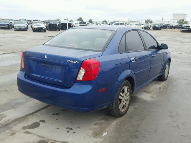 KL5JJ56Z96K306394 - 2006 SUZUKI FORENZA PR BLUE photo 4