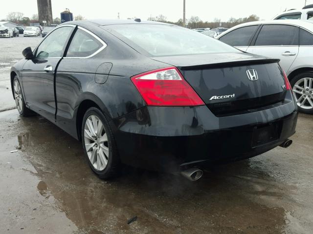 1HGCS22819A003696 - 2009 HONDA ACCORD EXL BLACK photo 3