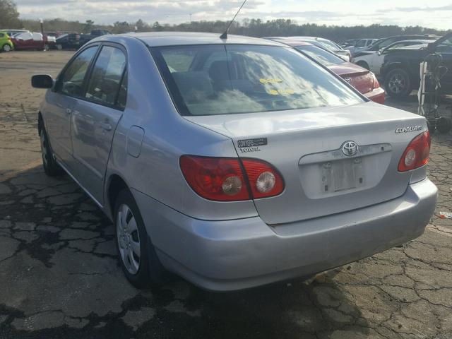 JTDBR32E252067381 - 2005 TOYOTA COROLLA CE SILVER photo 3