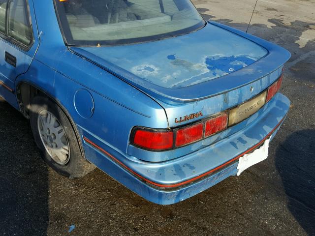 2G1WN54T3N9213088 - 1992 CHEVROLET LUMINA EUR BLUE photo 9