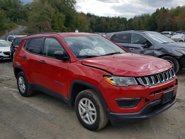3C4NJDAB9HT668002 - 2017 JEEP COMPASS SP RED photo 1