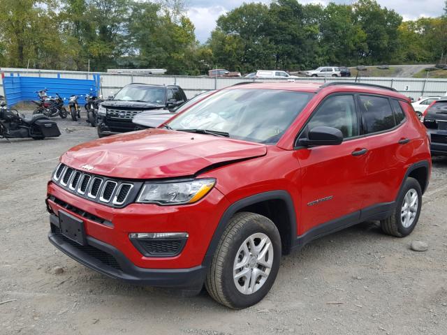 3C4NJDAB9HT668002 - 2017 JEEP COMPASS SP 红色 照片 2