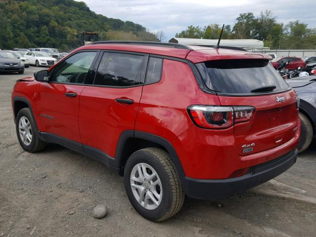 3C4NJDAB9HT668002 - 2017 JEEP COMPASS SP RED photo 3