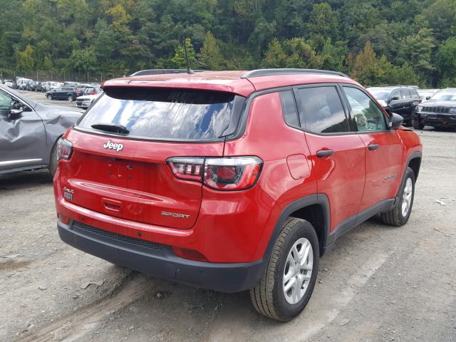 3C4NJDAB9HT668002 - 2017 JEEP COMPASS SP RED photo 4