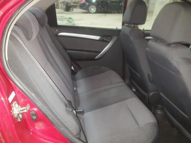 KL1TD5DE8BB197521 - 2011 CHEVROLET AVEO LS RED photo 6