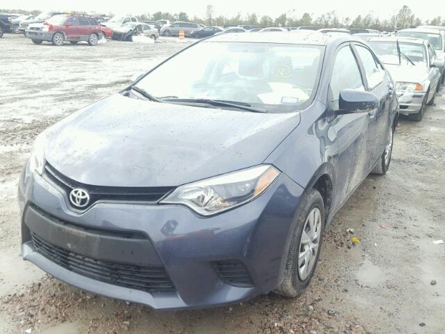 5YFBURHE3GP544610 - 2016 TOYOTA COROLLA L BLUE photo 2