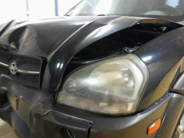 KM8JN72D25U088799 - 2005 HYUNDAI TUCSON GLS BLACK photo 9