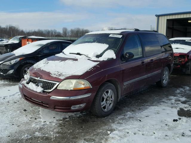 2FMZA52411BA59295 - 2001 FORD WINDSTAR S MAROON photo 2