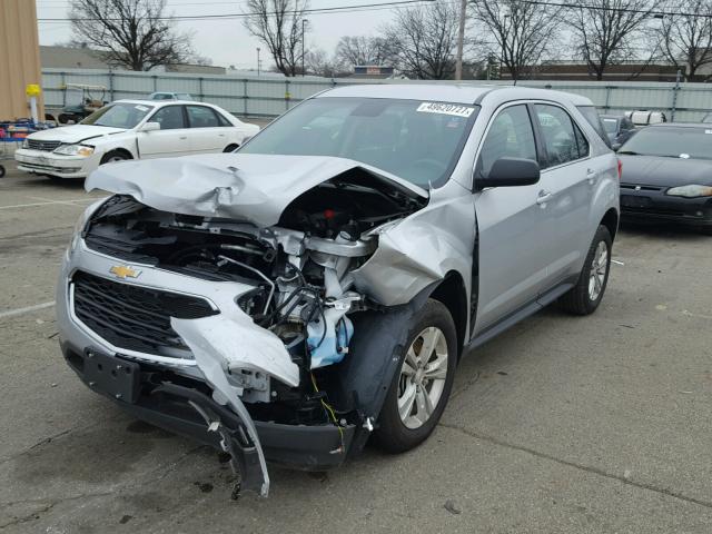 2GNALBEKXH1528931 - 2017 CHEVROLET EQUINOX LS SILVER photo 2