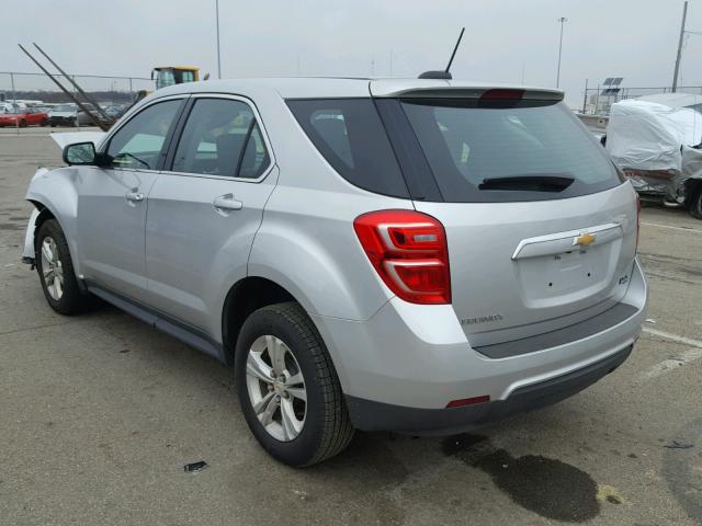 2GNALBEKXH1528931 - 2017 CHEVROLET EQUINOX LS SILVER photo 3