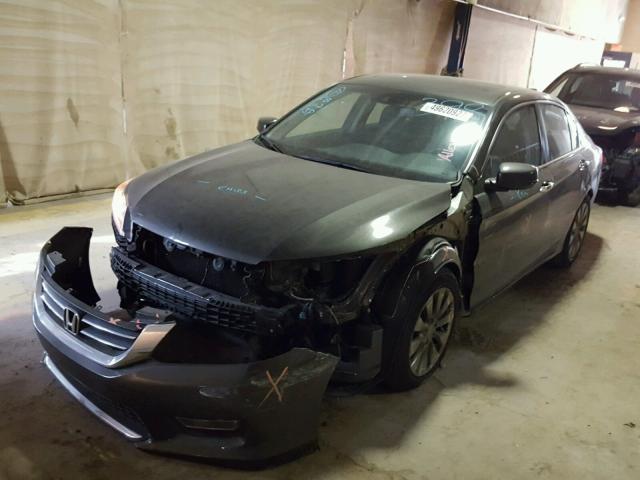1HGCR2F89DA235221 - 2013 HONDA ACCORD EXL BLACK photo 2