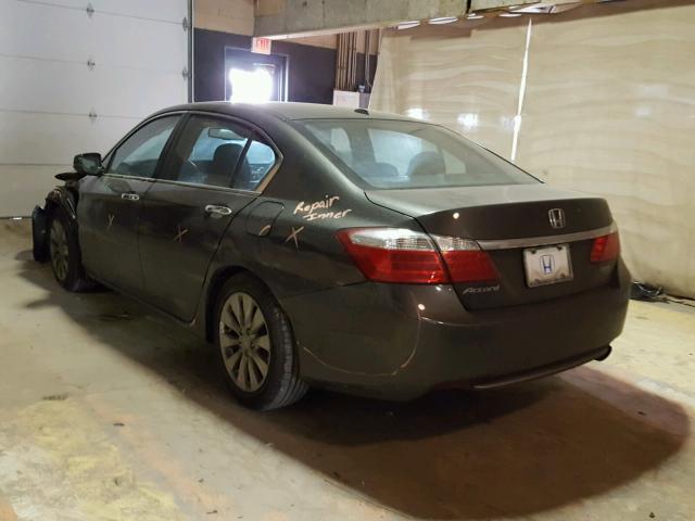1HGCR2F89DA235221 - 2013 HONDA ACCORD EXL BLACK photo 3