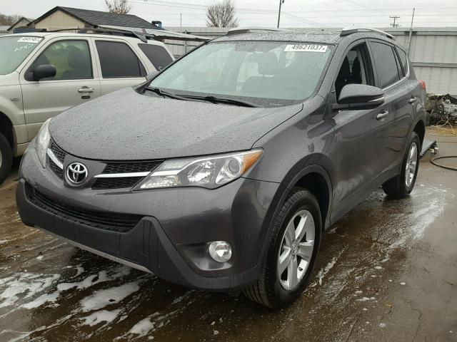 2T3WFREV9DW064170 - 2013 TOYOTA RAV4 XLE GRAY photo 2