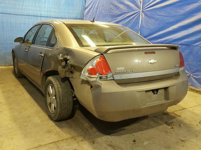 2G1WT58K079205878 - 2007 CHEVROLET IMPALA LT TAN photo 3