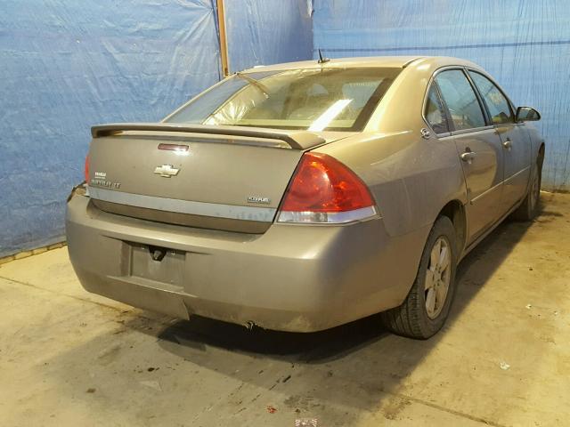 2G1WT58K079205878 - 2007 CHEVROLET IMPALA LT TAN photo 4