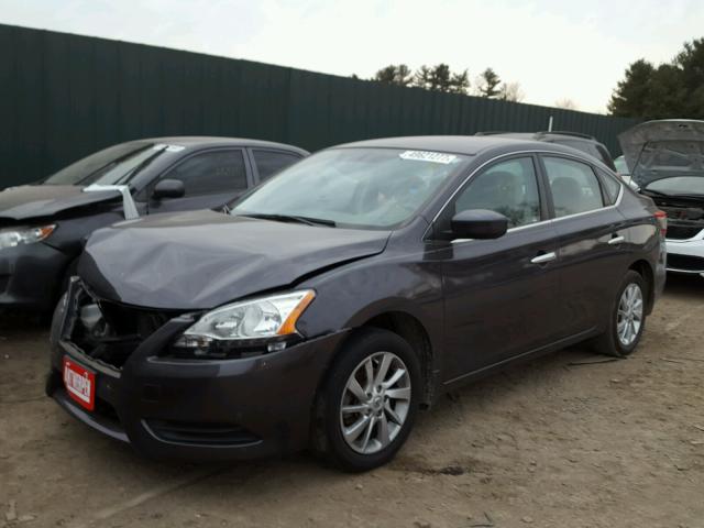 3N1AB7AP8DL764614 - 2013 NISSAN SENTRA S CHARCOAL photo 2