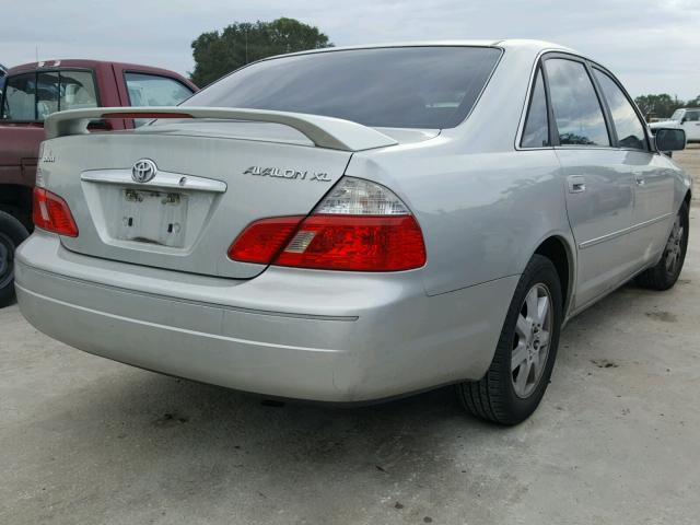 4T1BF28B73U296328 - 2003 TOYOTA AVALON XL SILVER photo 4