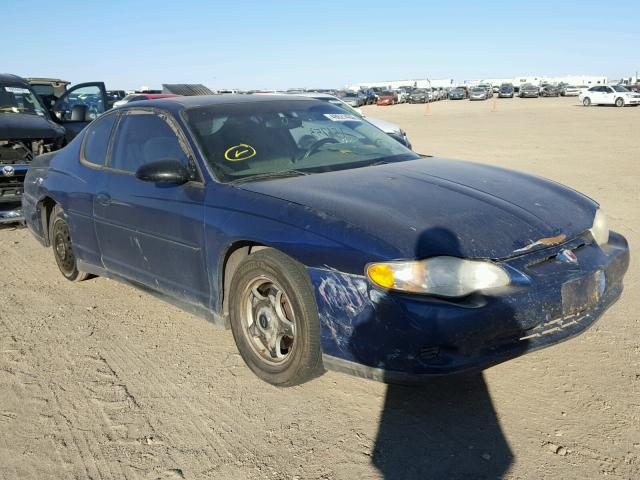 2G1WW12E939340984 - 2003 CHEVROLET MONTE CARL BLUE photo 1