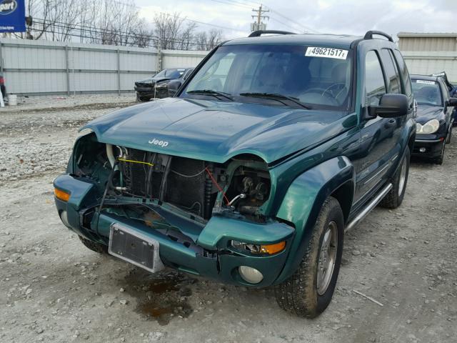 1J4GL58K24W119674 - 2004 JEEP LIBERTY LI GREEN photo 2