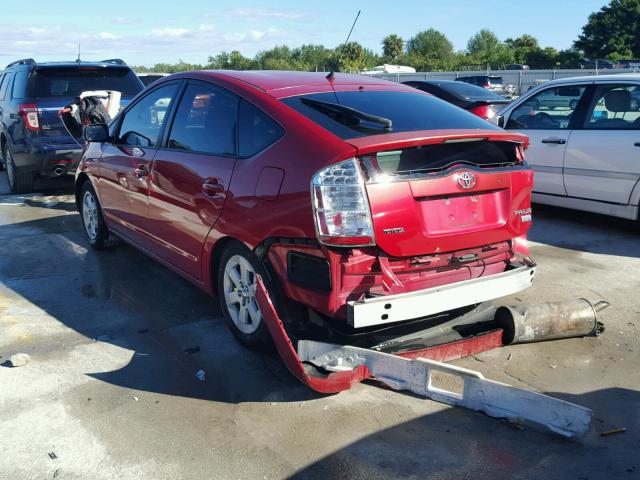 JTDKB20U177611075 - 2007 TOYOTA PRIUS RED photo 3