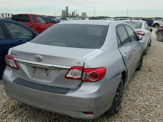 5YFBU4EE6CP029344 - 2012 TOYOTA COROLLA BA SILVER photo 4