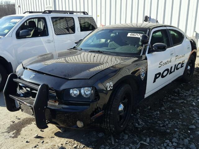 2B3AA4CV9AH175944 - 2010 DODGE CHARGER BLACK photo 2