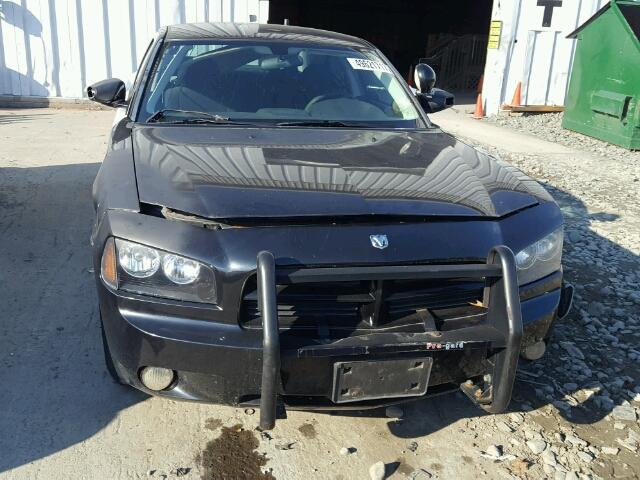 2B3AA4CV9AH175944 - 2010 DODGE CHARGER BLACK photo 9