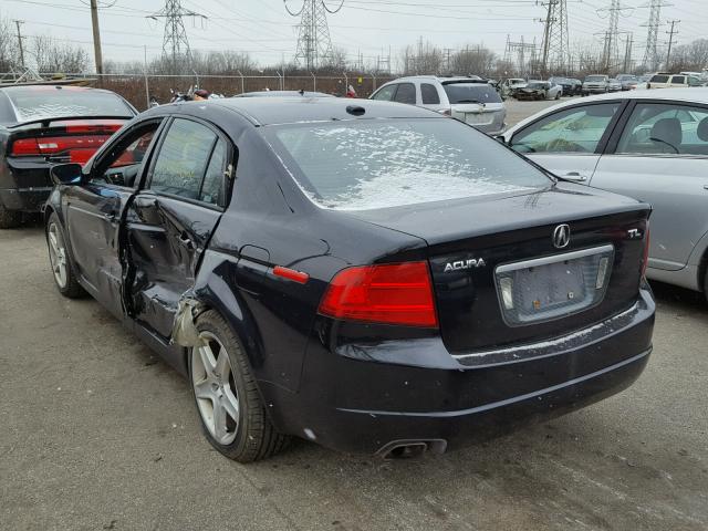 19UUA66224A061040 - 2004 ACURA TL BLACK photo 3