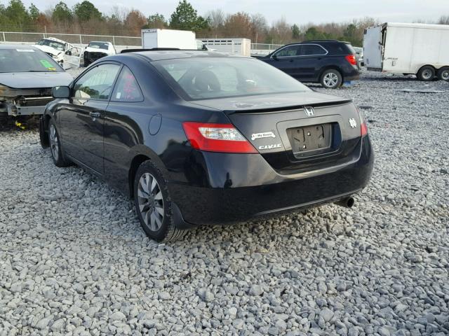 2HGFG12819H512715 - 2009 HONDA CIVIC EX BLACK photo 3