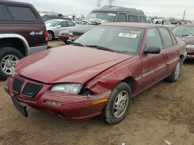 1G2NE55D3SC722343 - 1995 PONTIAC GRAND AM S MAROON photo 2