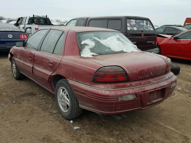 1G2NE55D3SC722343 - 1995 PONTIAC GRAND AM S MAROON photo 3