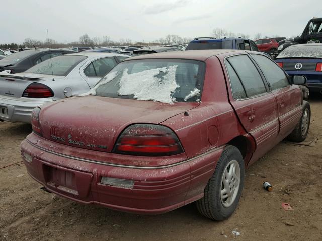 1G2NE55D3SC722343 - 1995 PONTIAC GRAND AM S MAROON photo 4