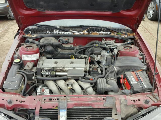 1G2NE55D3SC722343 - 1995 PONTIAC GRAND AM S MAROON photo 7