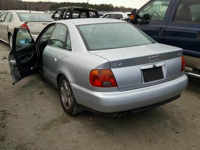 WAUEA88DXVA175279 - 1997 AUDI A4 2.8 QUA SILVER photo 3