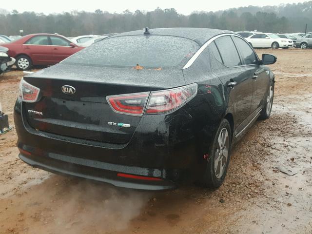 KNAGN4AD0F5091479 - 2015 KIA OPTIMA HYB BLACK photo 4