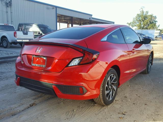 2HGFC4B52HH307504 - 2017 HONDA CIVIC LX RED photo 4