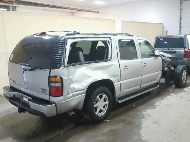 1GKFK66U25J169346 - 2005 GMC YUKON XL D SILVER photo 4