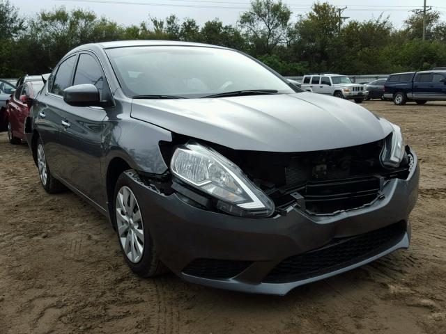 3N1AB7AP6HY238779 - 2017 NISSAN SENTRA S GRAY photo 1