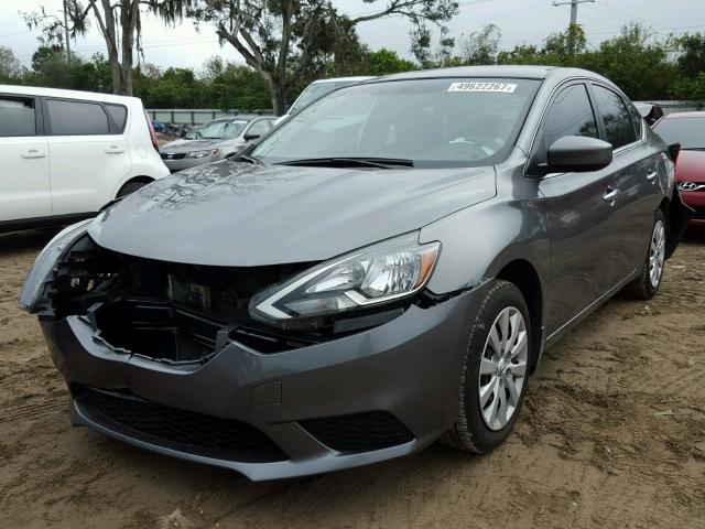 3N1AB7AP6HY238779 - 2017 NISSAN SENTRA S GRAY photo 2