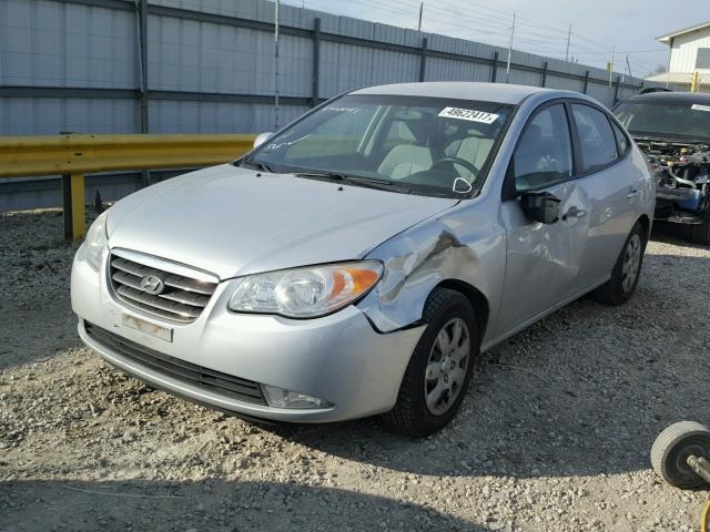 KMHDU46D48U402384 - 2008 HYUNDAI ELANTRA GL SILVER photo 2