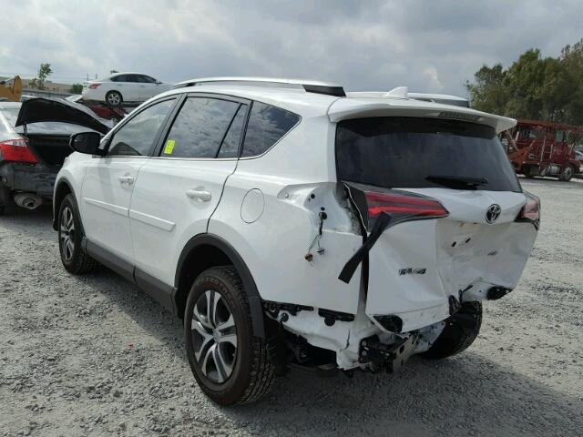 JTMZFREV3HJ124445 - 2017 TOYOTA RAV4 LE WHITE photo 3