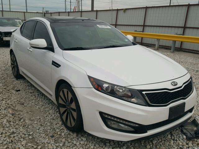 5XXGR4A66DG119318 - 2013 KIA OPTIMA SX WHITE photo 1